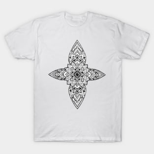 Cross Shaped Mandala T-Shirt